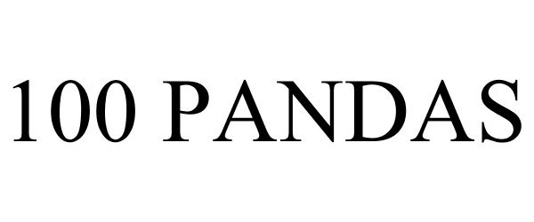  100 PANDAS