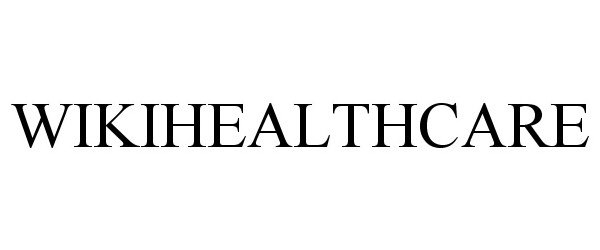 Trademark Logo WIKIHEALTHCARE