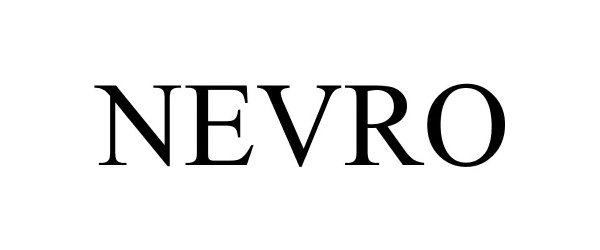Trademark Logo NEVRO
