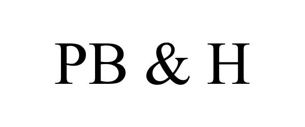 Trademark Logo PB &amp; H