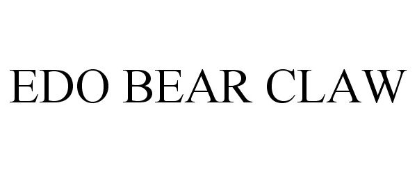 Trademark Logo EDO BEAR CLAW