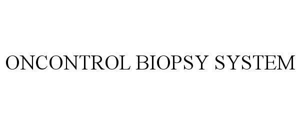  ONCONTROL BIOPSY SYSTEM