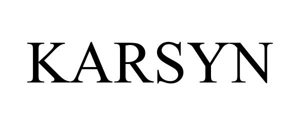 Trademark Logo KARSYN
