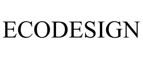 Trademark Logo ECODESIGN