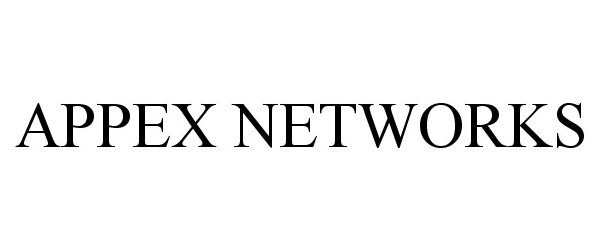 Trademark Logo APPEX NETWORKS