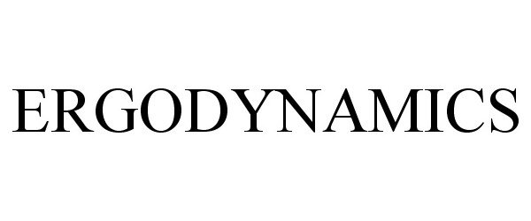 Trademark Logo ERGODYNAMICS