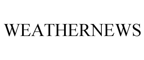 Trademark Logo WEATHERNEWS