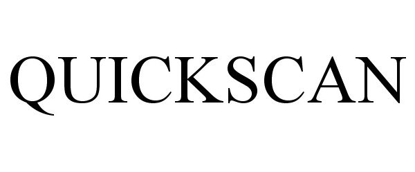 Trademark Logo QUICKSCAN
