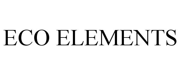 Trademark Logo ECO ELEMENTS