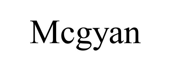 Trademark Logo MCGYAN