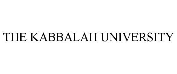  THE KABBALAH UNIVERSITY