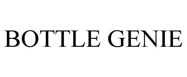 Trademark Logo BOTTLE GENIE