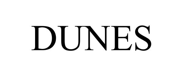 Trademark Logo DUNES