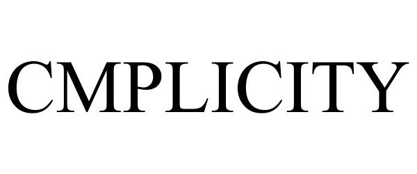 Trademark Logo CMPLICITY