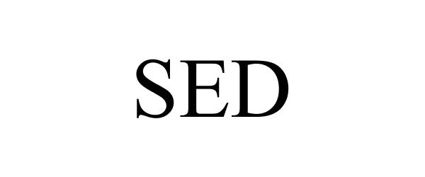 Trademark Logo SED