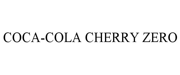  COCA-COLA CHERRY ZERO
