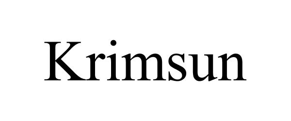 Trademark Logo KRIMSUN