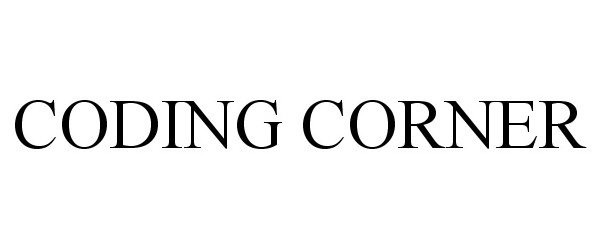 Trademark Logo CODING CORNER