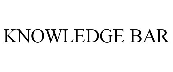 Trademark Logo KNOWLEDGE BAR