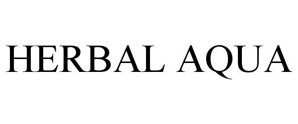 Trademark Logo HERBAL AQUA