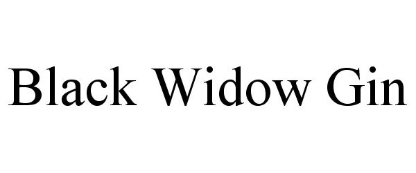  BLACK WIDOW GIN