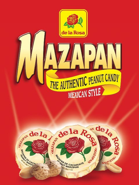  MAZAPAN THE AUTHENTIC PEANUT CANDY MEXICAN STYLE DE LA ROSA