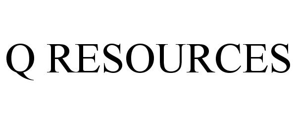 Trademark Logo Q RESOURCES