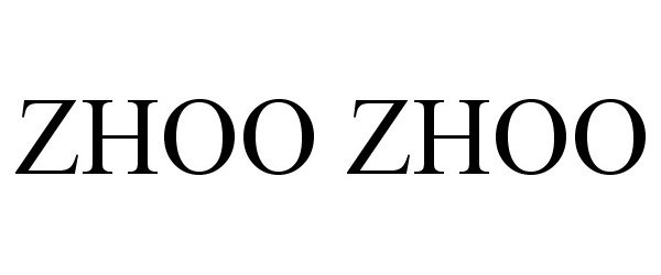  ZHOO ZHOO