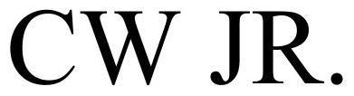 Trademark Logo CW JR.