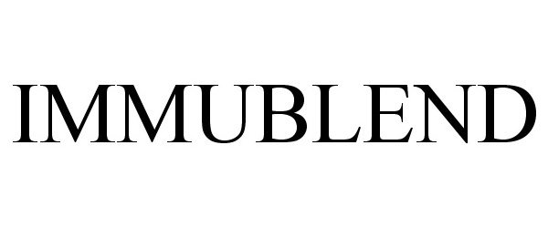Trademark Logo IMMUBLEND