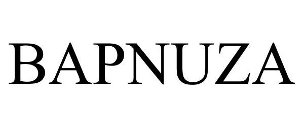 Trademark Logo BAPNUZA