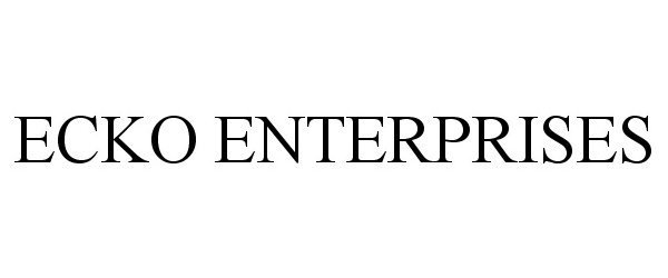 Trademark Logo ECKO ENTERPRISES