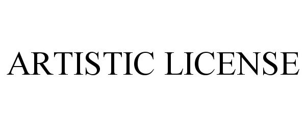 Trademark Logo ARTISTIC LICENSE