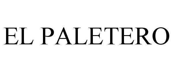 Trademark Logo EL PALETERO