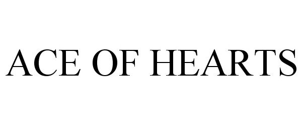 Trademark Logo ACE OF HEARTS