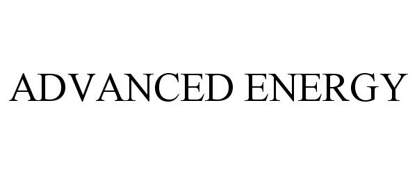 Trademark Logo ADVANCED ENERGY