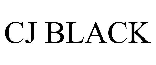 Trademark Logo CJ BLACK