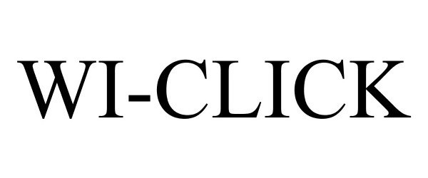 Trademark Logo WI-CLICK