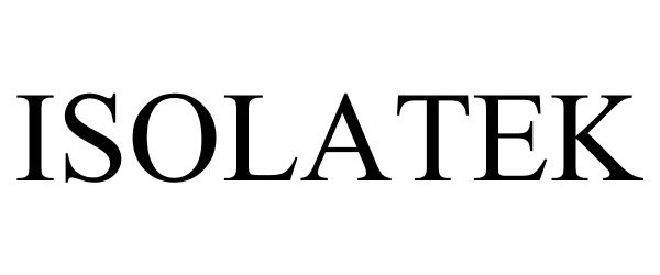 Trademark Logo ISOLATEK