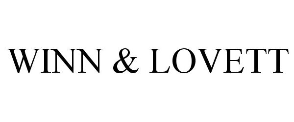 Trademark Logo WINN &amp; LOVETT