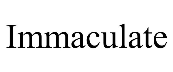 Trademark Logo IMMACULATE