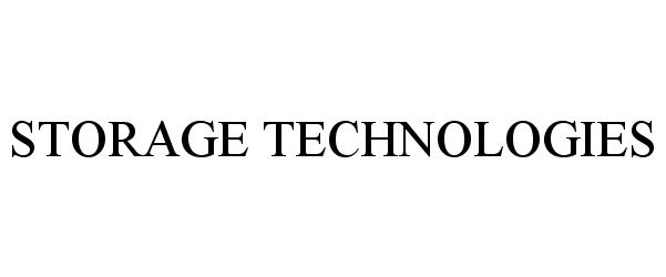 Trademark Logo STORAGE TECHNOLOGIES
