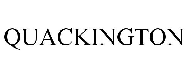 Trademark Logo QUACKINGTON
