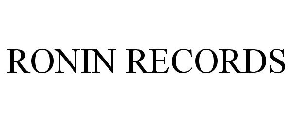 Trademark Logo RONIN RECORDS