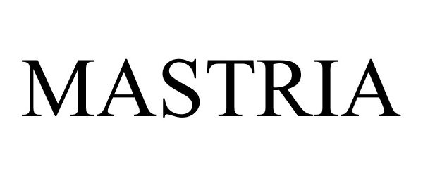 Trademark Logo MASTRIA