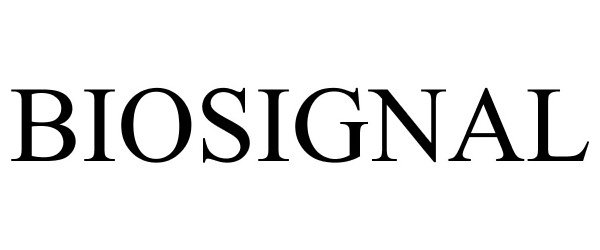 Trademark Logo BIOSIGNAL