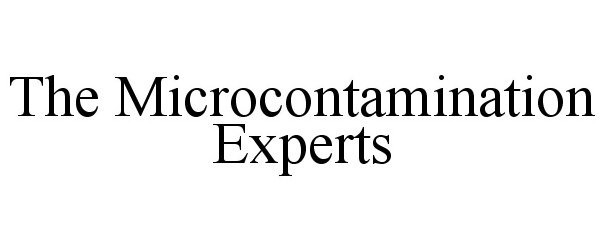  THE MICROCONTAMINATION EXPERTS