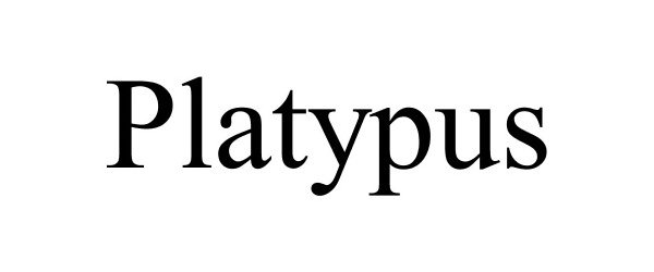 Trademark Logo PLATYPUS