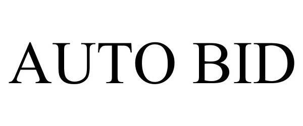 Trademark Logo AUTO BID