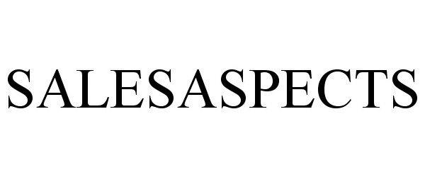 Trademark Logo SALESASPECTS